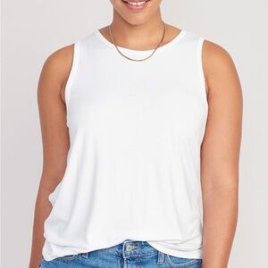 Old Navy Luxe Sleeveless Tank, size M in white